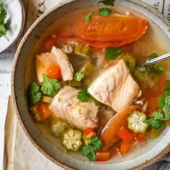 90 Salmon Sweet & Sour Soup / Cá Salmon.