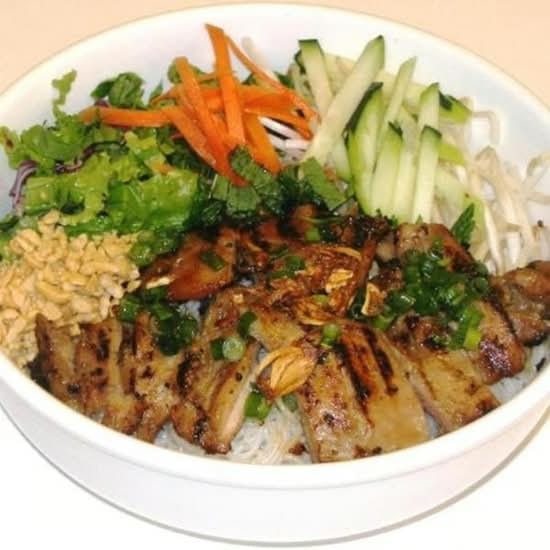 52. Vermicelli with Grilled Chicken / Bún Gà Nướng.
