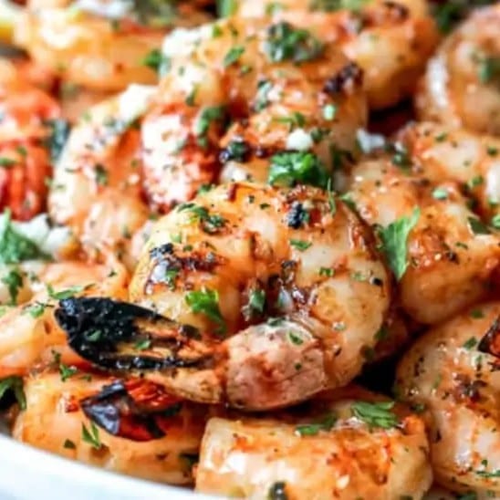 75. Marinated Shrimp & Grilled with Steamed Rice / Cơm Tôm Nướng.